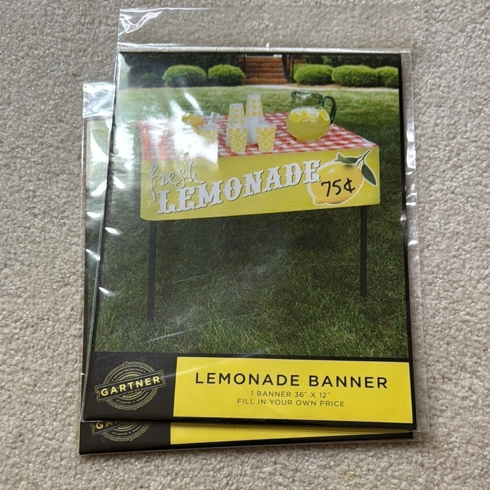 Lemonade stand sign